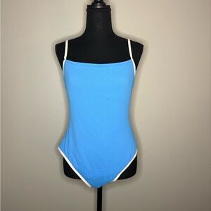 Wild Fable Blue and White Swimsuit